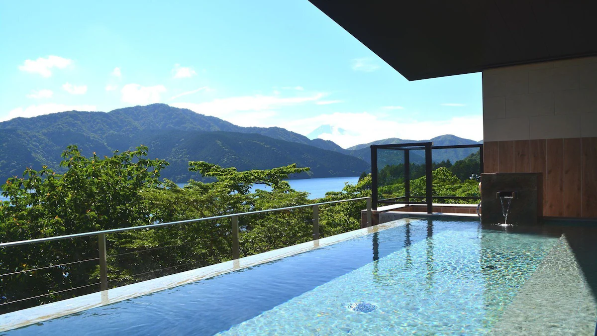 ryokan with private onsen in Hakone